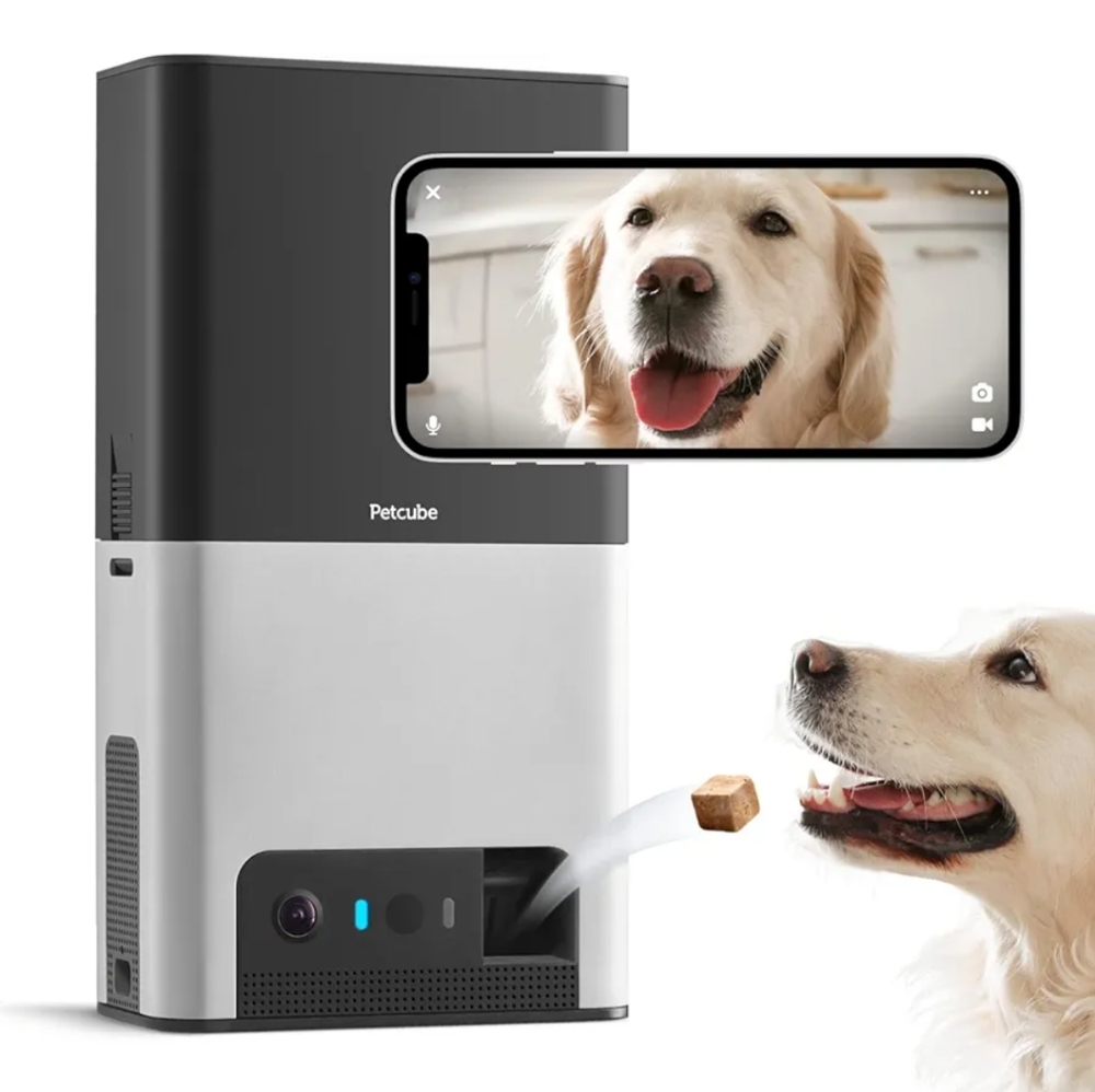 Petcube Bites 2 Wi-Fi Pet Camera with Treat Dispenser & Alexa Built-in, for Dogs